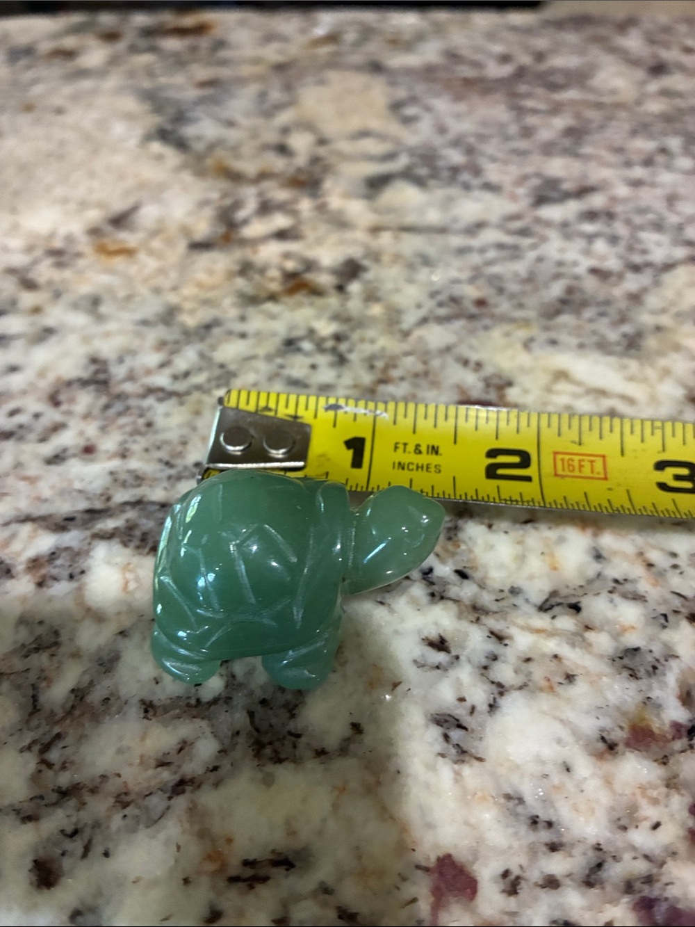 Vintage Green Turtle Statue  Handcrafted Gemstone Tortoise Figurine